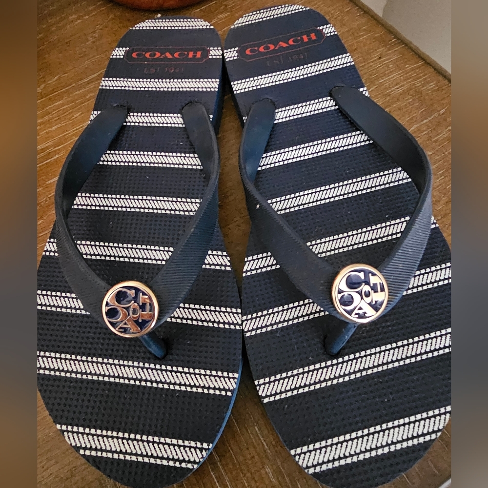 Coach flip flops